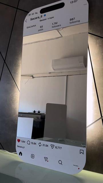 InstaMirror בינונית 140×60